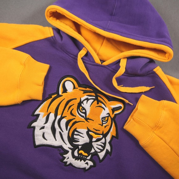 Colosseum Athletics Other - LSU Tigers Embroidered Raglan Colosseum Men Hoodie XL Retro Football Sport